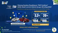Mau Punya Mobil Ramah Lingkungan? #CicilAjadiBAF Dapatkan Penawaran Spesial!