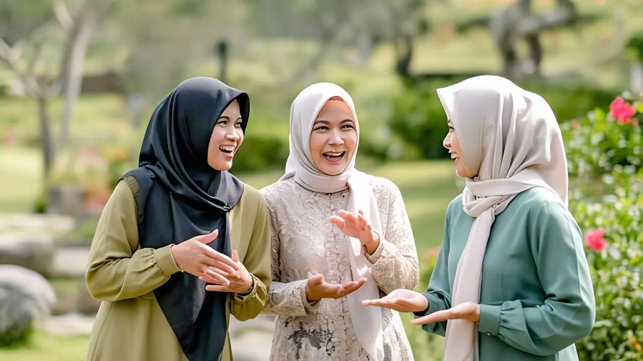 Ilustrasi Gamis/Gambar Via Meta AI