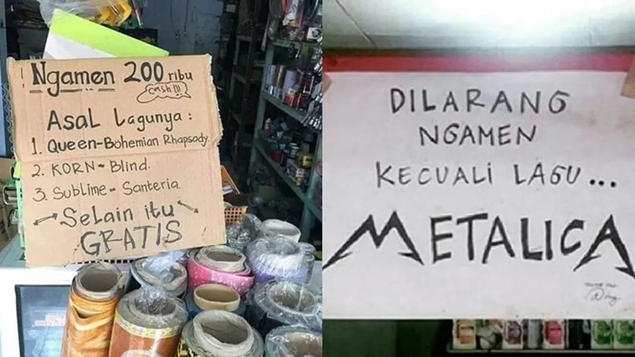 6 Tulisan Dilarang Ngamen Kecuali Lagu Luar Negeri Ini Kocak