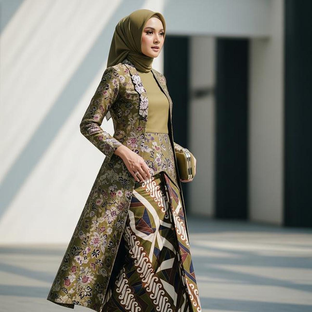 10 Model Gamis Batik Brokat Kekinian untuk Tren 2026 dengan Desain Terbaru