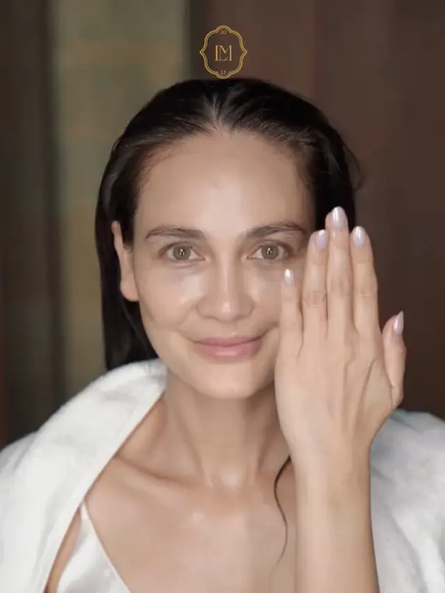 Potret Luna Maya Sebelum dan Sesudah Make Up Akad Nikah