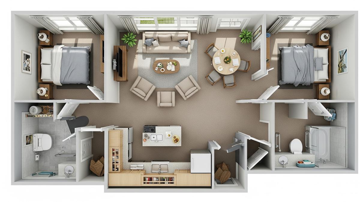 7 Layout Rumah Kecil yang Fungsional untuk Lansia Hidup Berdua, Nyaman dan Aman