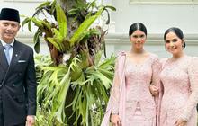 Potret Haru & Bahagia Aira Anak Annisa Pohan Pose Bareng Pohon Kenari yang Ditanam Ani Yudhoyono di Istana Negara