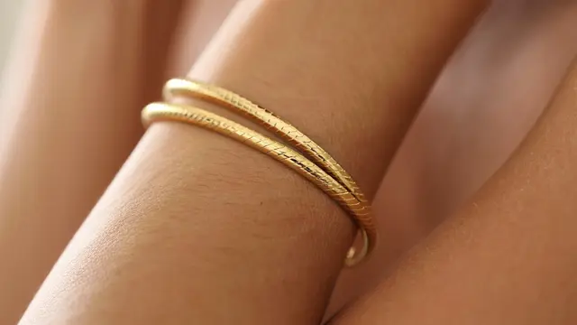 Model Gelang Emas Rantai Model Turki Klasik (AI)
