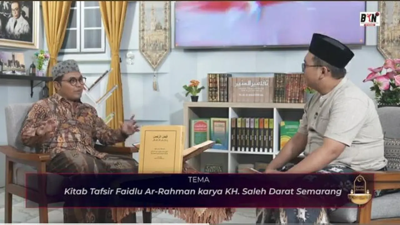 Ahmad Ginanjar Syaban, Filolog Santri dalam serial "Inspirasi Sahur 2023" yang ditayangkan oleh akun Youtube BKN PDI Perjuangan menjelang sahur. (Liputan6.com/ ist)