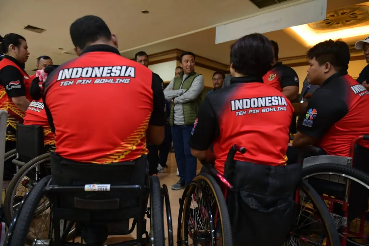Imam Nahrawi dan atlet Asian Para Games 2018