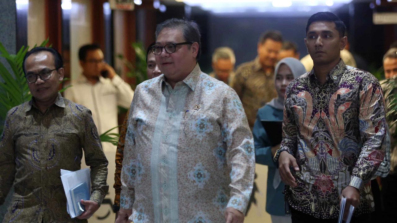 FOTO: Airlangga Hartarto Sambangi KPK Bahas Isu Tarif Dagang Indonesia AS
