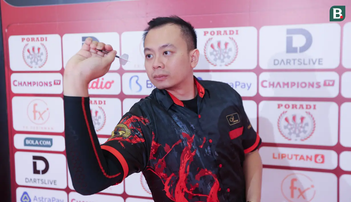 Jordan menang dalam kategori A-Flight setelah menaklukkan Stanley Venedikt di babak final. (Bola.com/M Iqbal Ichsan)