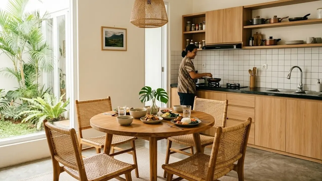 Ide Ruang Makan Minimalis yang Menyatu dengan Dapur