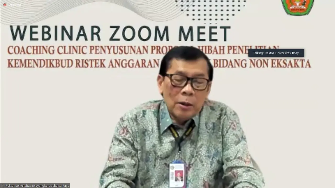 Rektor Ubhara Jaya Bambang Karsono. (Istimewa)