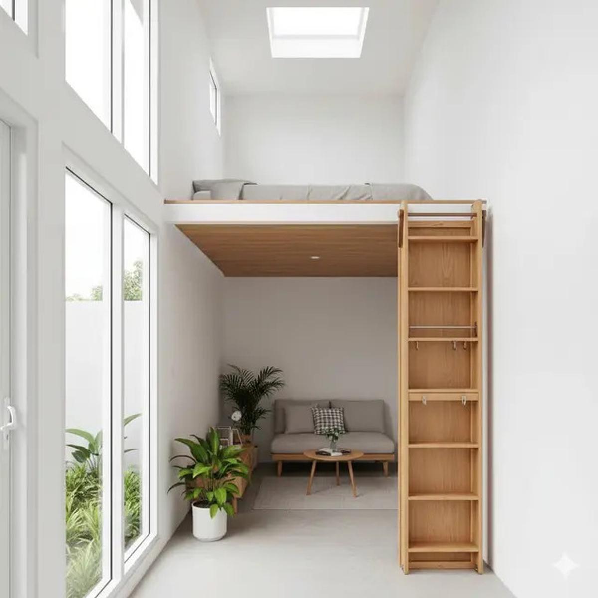 6 Inspirasi Rumah Mungil Mezzanine Tanpa Tangga Permanen: Solusi Hemat Ruang Modern