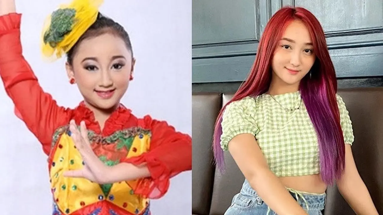 6 Potret Terbaru Sandrina IMB dengan Rambut Ungu, Bikin Pangling