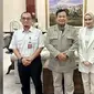 Potret Dahnil Anzar dan Muna Soraya Putri menemui Menteri Pertahanan RI, Prabowo Subianto sebelum menikah. (Sumber: Instagram @dahnil_anzar_simanjuntak & @dok.nay)