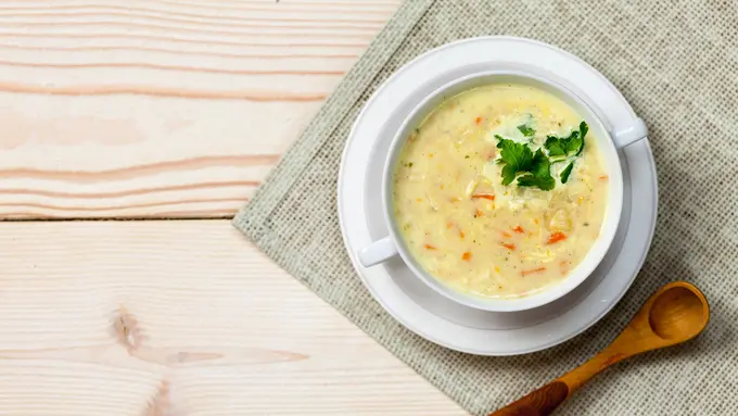 resep chicken cream soup