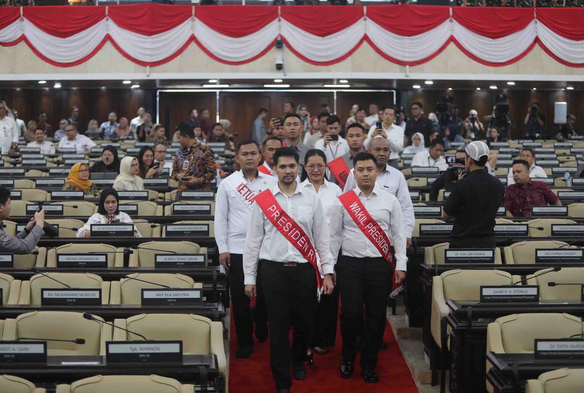 FOTO: MPR Gelar Gladi Bersih Pidato Kenegaraan Sidang Tahunan 2025