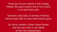 KitKat Umumkan 12 Ton Cokelatnya Dicuri, Sempat Dikira Lelucon April Mop