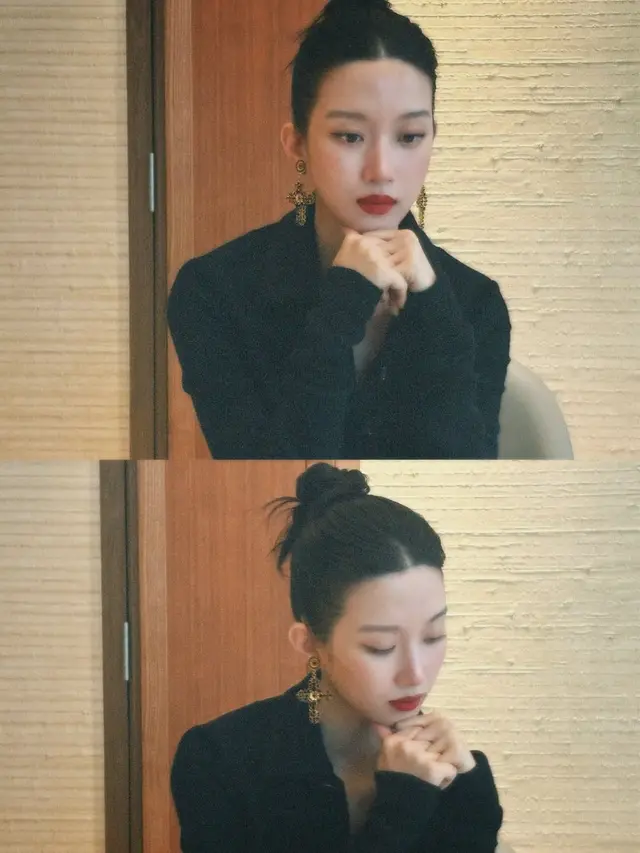 Gaya Bold Elegan Mun Ka Young Hadiri Pembukaan Toko Dolce & Gabbana Beauty di Jakarta, Tampil Serba fdengan Lipstik Merah Merona