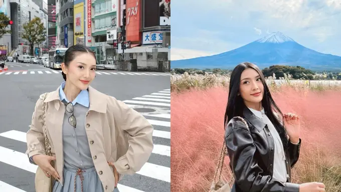 Gaya Preppy Feminin Anissa Aziza di Jepang, Perpaduan Manis Antara Chic dan Playful