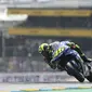 Rossi meraih podium di MotoGP Prancis. (AP Photo/David Vincent)