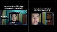 Asyik jelaskan filter deteksi ekspresi wajah, pemuda ini temukan sosok hantu berumur 811 tahun. (Sumber: TikTok/abramrahmatt)