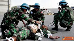 Latihan Gabungan Indobatt dan FCR