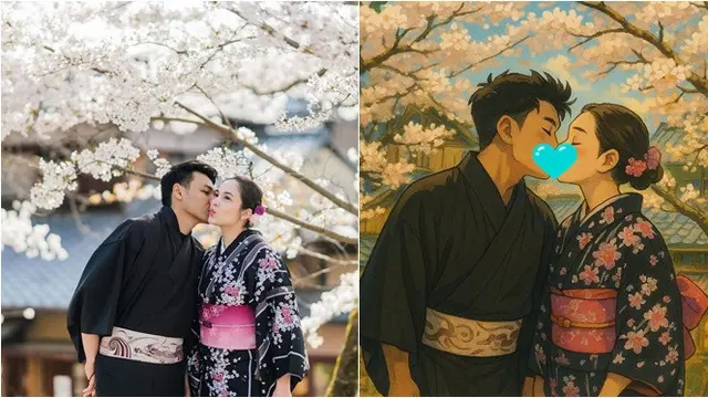 6 Potret Artis Ikut Tren Viral Ala Studio Ghibli, Chelsea Islan hingga Fendy Chow