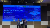 Tiga mahasiswa Program Studi Teknik Elektro, Universitas Pertamina, mengembangkan platform berbasis kecerdasan buatan (Artificial Intelligence/AI). (ist)