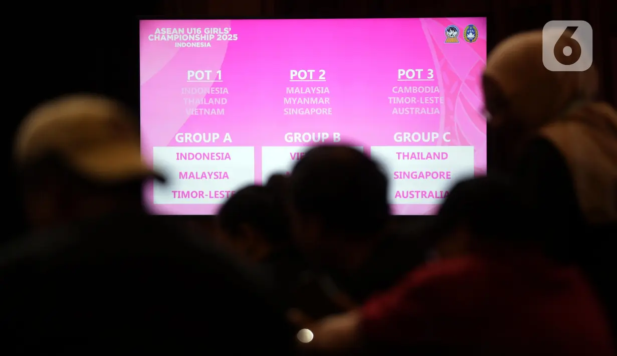 Hal tersebut dipastikan dalam drawing babak grup Piala AFF Putri U-16 2025 di SCTV Tower, Senayan, Jakarta, Senin (21/7/2025). (Liputan6.com/Helmi Fithriansyah)