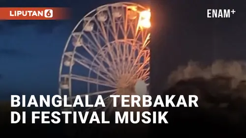 VIDEO: Mencekam! Kebakaran Bianglala di Festival Musik Highfield Jerman Lukai 23 Orang