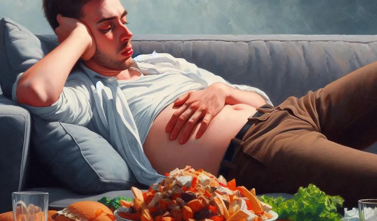 Makan Siang yang Terlalu Banyak<br>
