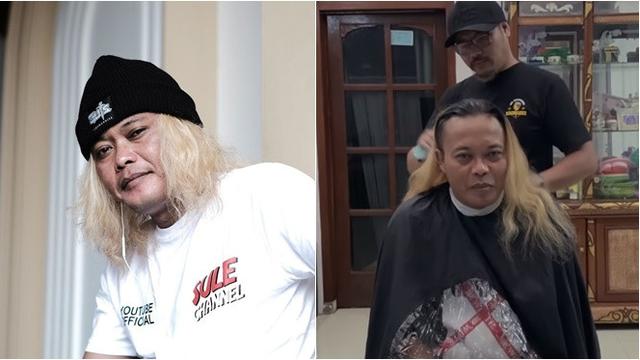7 Potret Sule Cukur Rambut  Panjang Jadi Mirip Rizky  