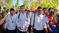 Kaesang Jalan Kaki Diarak Pendukungnya Menuju Arena Kongres PSI