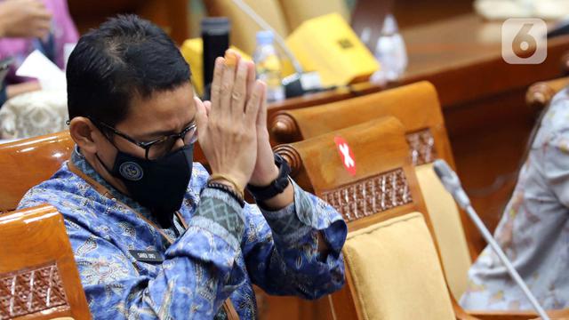 FOTO: Sandiaga Uno - DPR Bahas RKA-K/L dan RKP K/L Kemenparekraf Tahun 2023