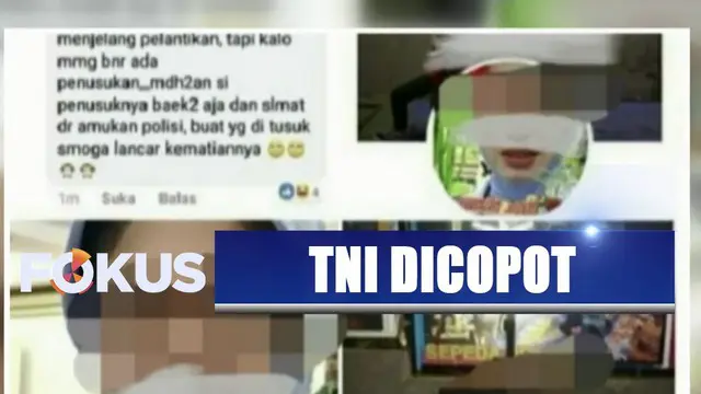 Akibat perbuatan istrinya, karir Peltu YNS pun terancam. Selain mendapat teguran keras, dia juga akan ditahan polisi militer TNI AU.