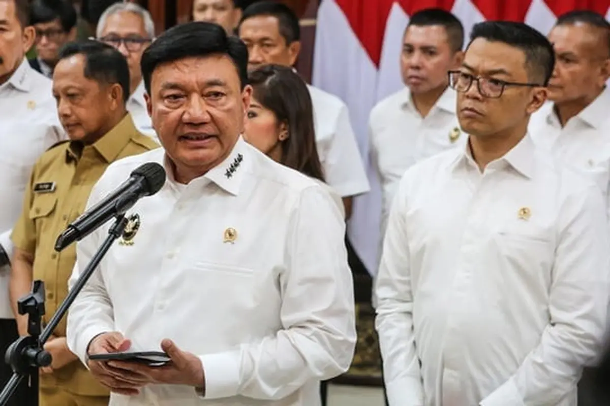 Menko Polkam Budi Gunawan saat memberikan keterangan pers di Kantor Menko Polkam. (Istimewa)