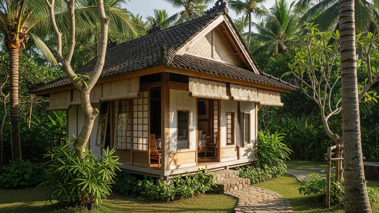 Model Rumah dengan Pintu Geser Sederhana/Gemini AI
