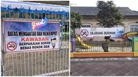 Spanduk di Sekolah Berisi Larangan Kocak. (Sumber: Instagram/sukijan.id dan Twitter/@txtdaripelajar)