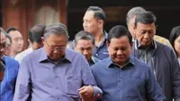 Annisa Pohan alias Annisa Yudhoyono antusias melihat ayah mertuanya SBY bergandengan tangan dengan Prabowo Subianto dalam pertemuan antar elit Koalisi Indonesia Maju untuk Pemilu 2024. (Instagram @annisayudhoyono)
