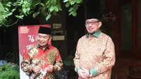 Ketua Majelis Syura PKS Dr Salim Segaf Aljufri dan Ketua Fraksi PKS DPR RI Jazuli Juwaini. (Liputan6.com/Istimewa)