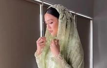 Cantiknya Febby Rastanty Pakai Dress Hijau di Pengajian Jelang Nikah dengan Drajad Djumantara