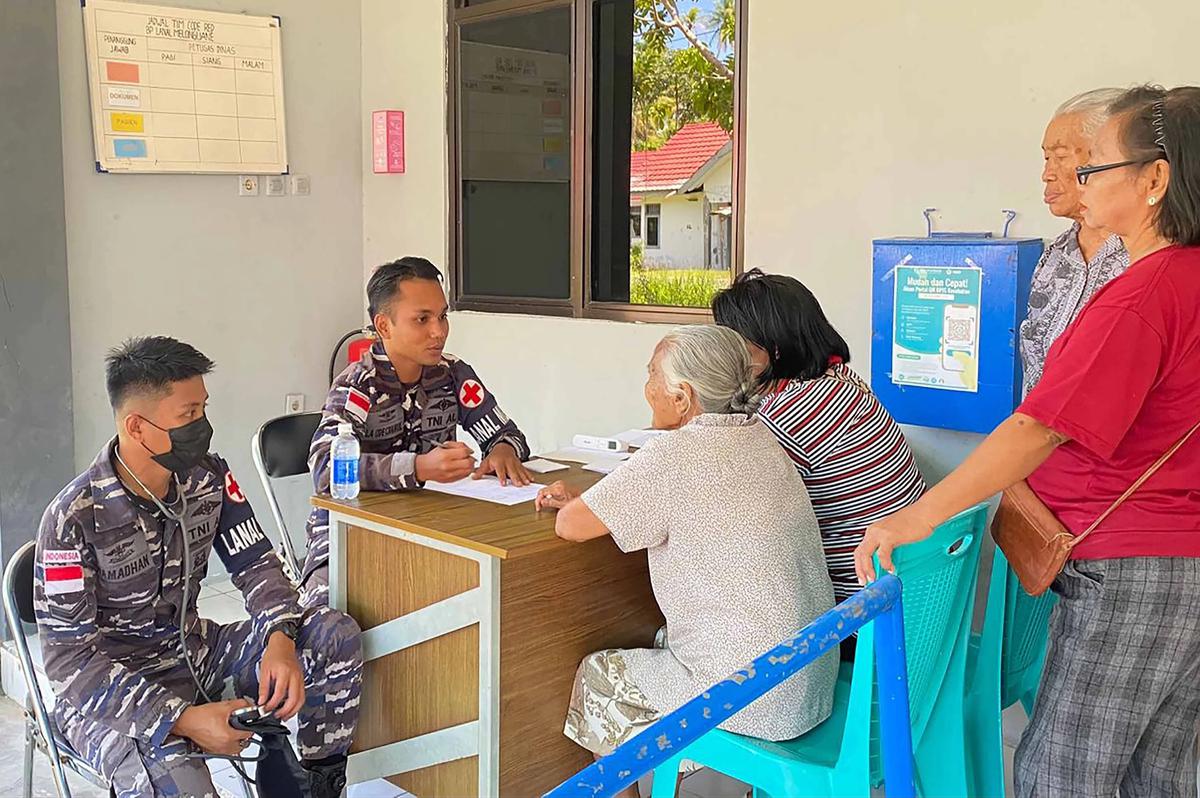 FOTO: TNI AL Perkuat Komunikasi dan Kepedulian Sosial di Kepulauan Talaud