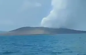 Penampakan Terkini Anak Krakatau dari KRI Lepu
