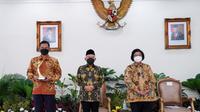 Direktur External PT Adaro Indonesia, Priyadi, Wapres RI Ma'ruf Amin, Menteri LKHK Siti Nurbaya Bakar.