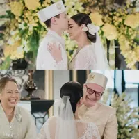 Amanda unggah foto nikahan, momen sungkem dengan mertua bule jadi sorotan.(Instagram @akhairunnisa)