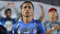 Pemain sayap Arema FC, Ridwan Tawainella. (Bola.com/Iwan Setiawan)