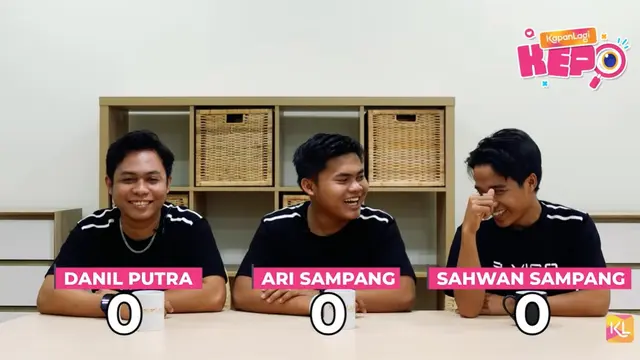 Danil, Ari dan Sahwan main games bareng KapanLagi (Credit: Youtube KapanLagi)