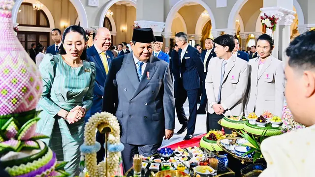 PM Thailand Paetongtarn Shinawatra mengajak Presiden Prabowo Subianto untuk mengunjungi pameran budaya khas Thailand, Senin (19/5/2025).