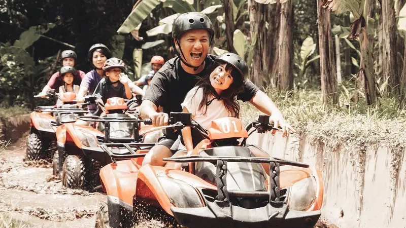 Gading dan Gempi main ATV