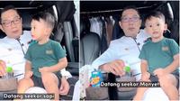 Gubernur Momong Anak di Dalam Mobil. Instagram @ridwankamil ©2022 Merdeka.com