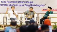 Anggota Komisi XI DPR Muhammad Misbakhun saat menjadi pembicara pada woskshop atau lokakarya bertema 'Pengelolaan Keuangan Desa yang Akuntabel Dalam Rangka Peningkatan Produktivitas untuk Transformasi Ekonomi Desa Berkelanjutan' di Kantor Pemda Probolinggo, Jumat (15/9/2023).